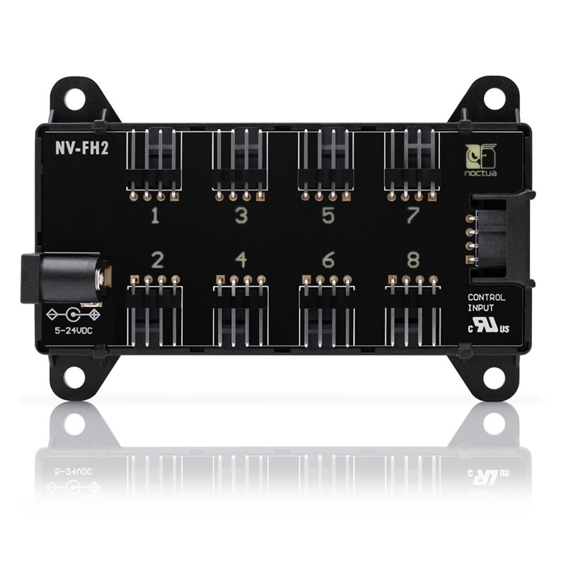 Noctua NV-FH2, 8-kanavainen tuuletinhubi 5V/12V/25V -tuulettimille, musta