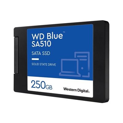 Western Digital 250GB WD Blue SA510 SATA SSD, 2.5"/7mm, 555/440 MB/s