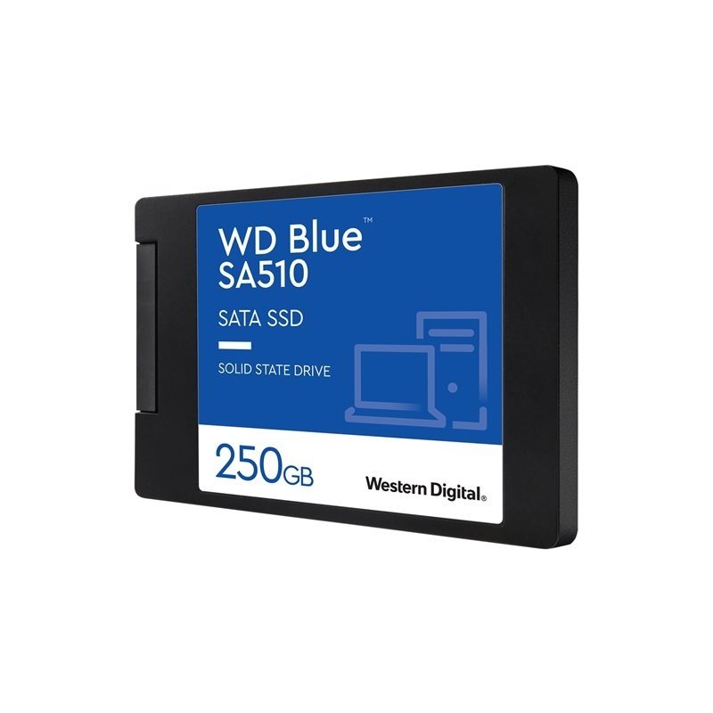 Western Digital 250GB WD Blue SA510 SATA SSD, 2.5"/7mm, 555/440 MB/s