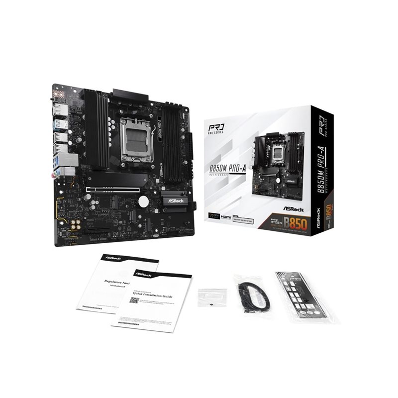 ASRock B850M Pro-A, mATX-emolevy - Kuva 2