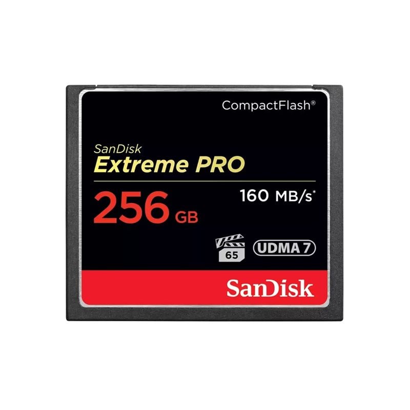 Sandisk 256GB Extreme Pro CompactFlash -muistikortti, 160/140 MB/s