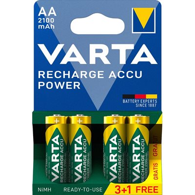 Varta AA/LR06 -akkuparisto, 2100mAh, 4kpl