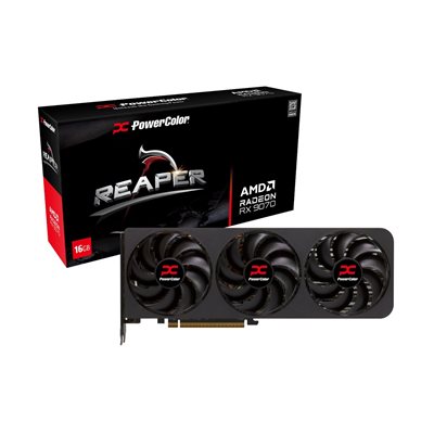 PowerColor Radeon RX 9070 Reaper -näytönohjain, 16GB GDDR6