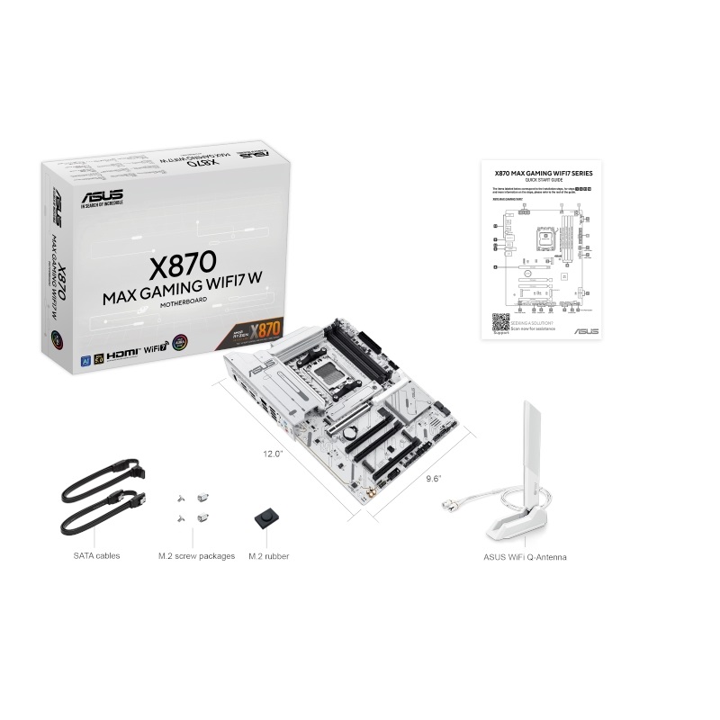Asus X870 MAX GAMING WIFI7 W, ATX-emolevy - Kuva 2