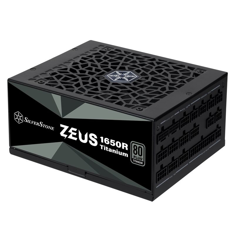 SilverStone 1650W Zeus Titanium, modulaarinen ATX-virtalähde, musta