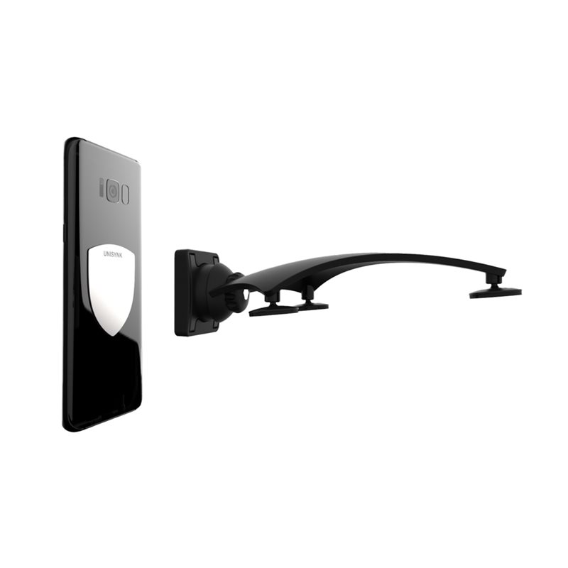 Unisynk Kojelaudan magneettinen puhelinpidike, musta