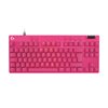 Logitech (Outlet) PRO X TKL RAPID -pelinäppäimistö, magneettiset analogiset kytkimet, pinkki