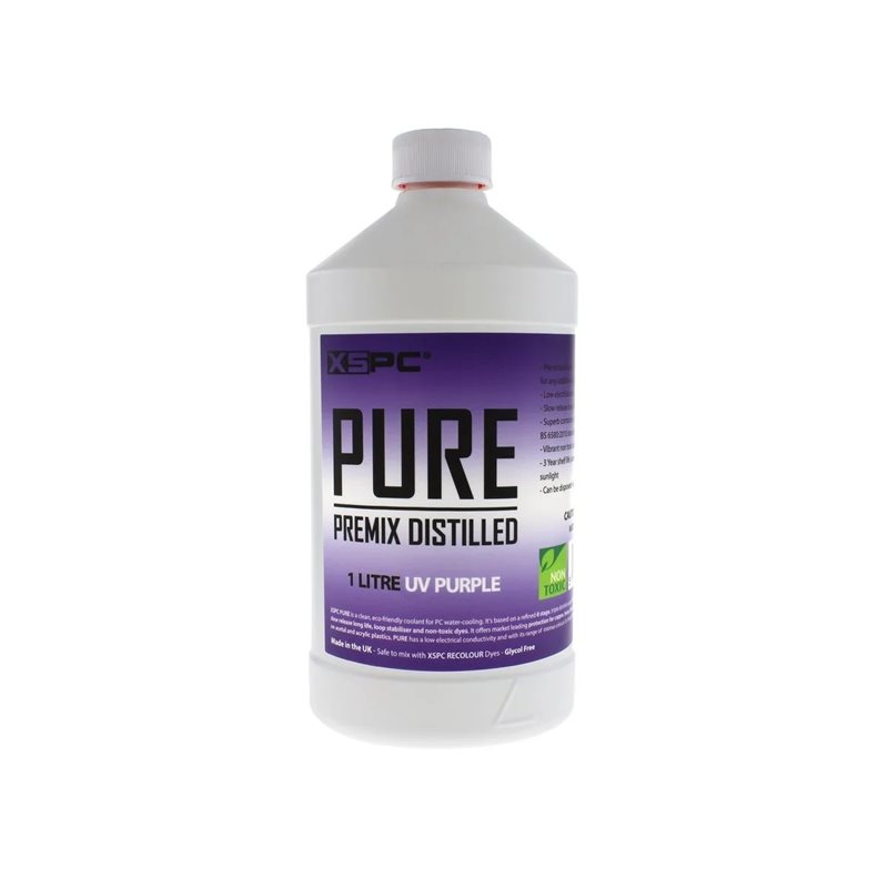 XSPC PURE Premix Distilled Coolant - UV Purple -jäähdytysneste, 1l