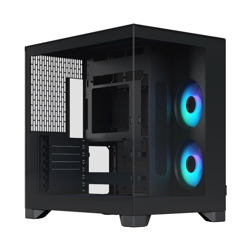 Fractal Design Pop 2 Vision Black RGB, ikkunallinen miditornikotelo, musta