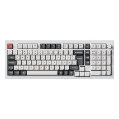 Keychron Q5 Ultra, 8K langaton mekaaninen näppäimistö, 96%, Keychron POM Brown, valkoinen
