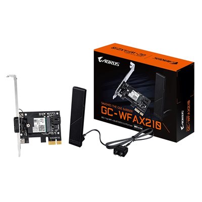 Gigabyte GC-WFAX210, Tri-Band Wi-Fi 6E (802.11ax) + Bluetooth 5.2 -adapterikortti, PCIe