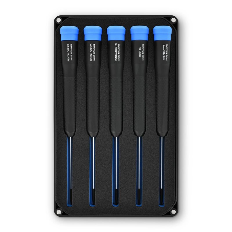 iFixit Marlin Screwdriver Set, -tarkkuusruuvimeisselisarja, erikoiskärjet, 5kpl, musta/sininen