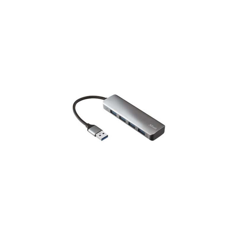 TRUST Halyx, 4-porttinen USB-A 3.2 -hubi, (Poistotuote! Norm. 34,90€)