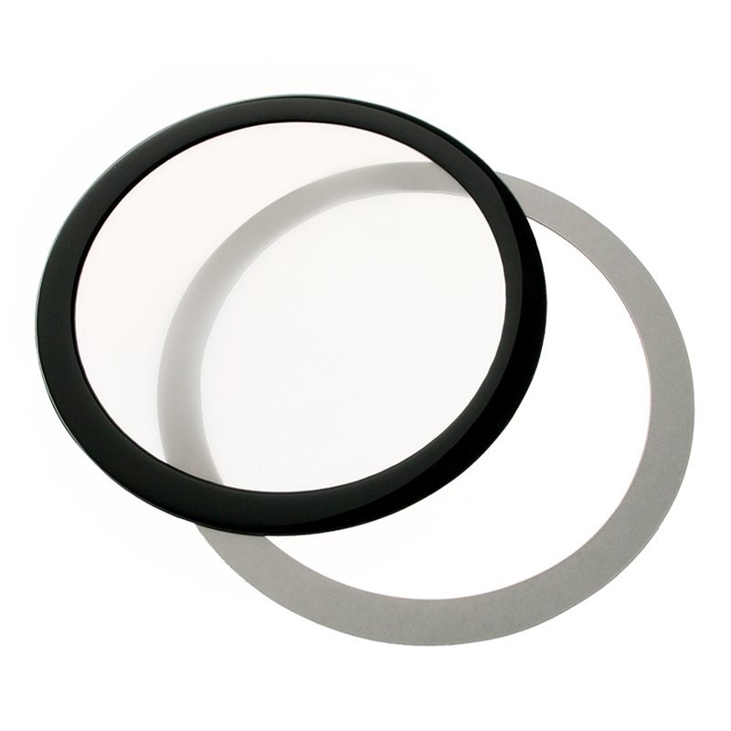 DEMCiflex Dust Filter 140mm, pyöreä, musta/valkoinen