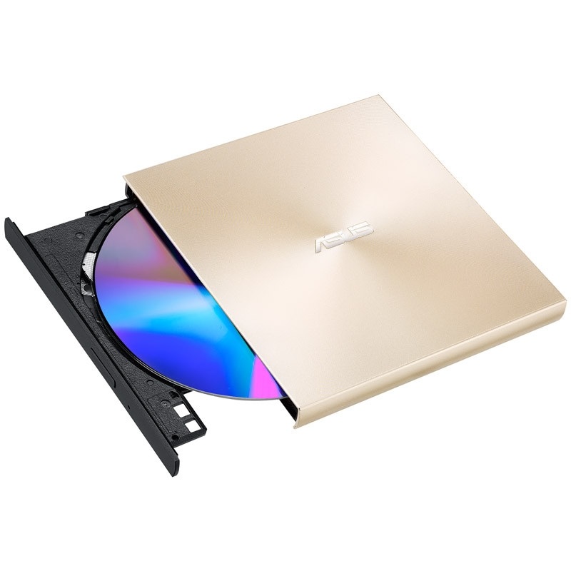 Asus ZenDrive U8M (SDRW-08U8M-U), ultraohut ulkoinen tallentava DVD-asema, USB-C, kulta