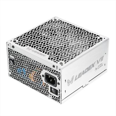 Super Flower 1300W LEADEX VII XG ATX 3.0 -virtalähde, 80 Plus Gold, valkoinen