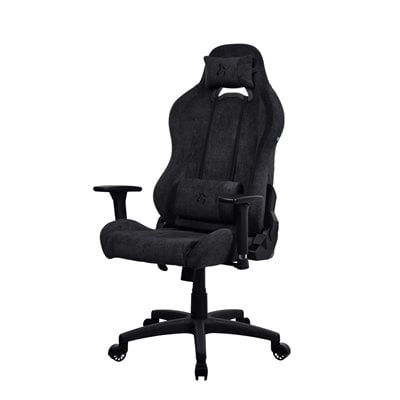 Arozzi Torretta Soft Fabric, kangasverhoiltu pelituoli, Pure Black