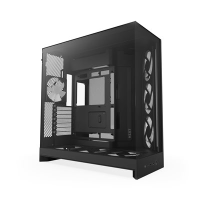 NZXT H9 Flow RGB+ (2025), ikkunallinen miditornikotelo, musta