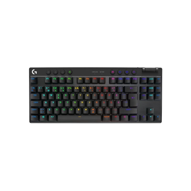 Logitech (Outlet) G PRO X TKL LIGHTSPEED, langaton mekaaninen pelinäppäimistö, GX Red Linear, musta
