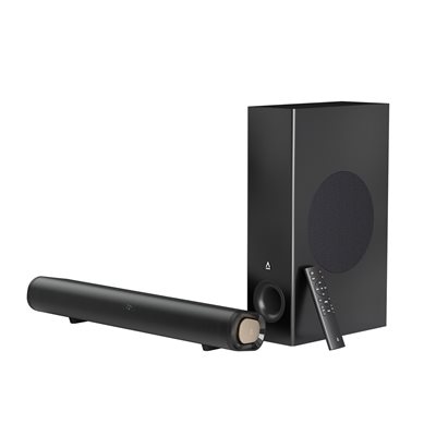 Creative Stage Pro, 2.1 soundbar, Dolby Audio, Bluetooth 5.4, musta