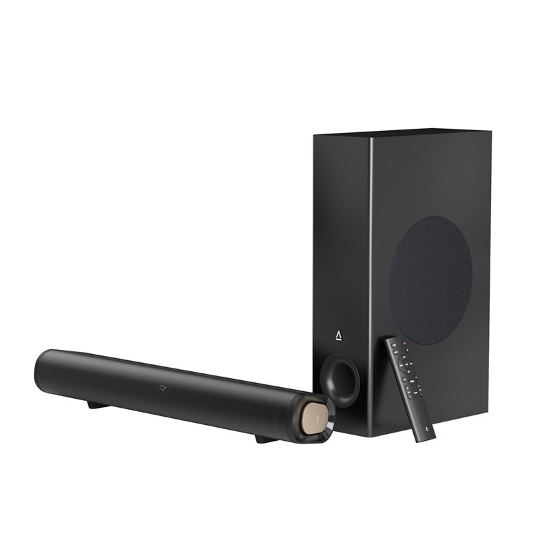 Creative Stage Pro, 2.1 soundbar, Dolby Audio, Bluetooth 5.4, musta