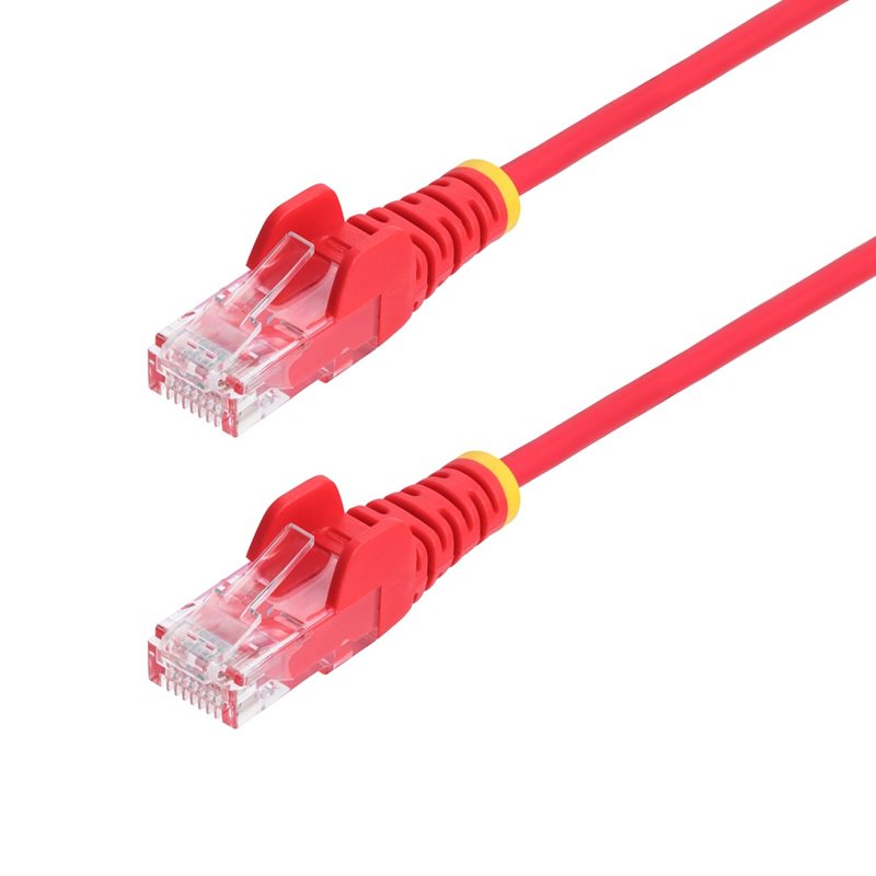 StarTech.com U/UTP Cat6 Slim laitekaapeli, LSZH, 0,25m, punainen