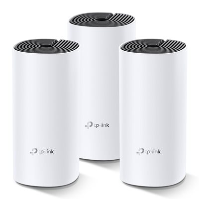 TP-Link Deco M4, Dual Band AC1200 Wi‑Fi 5 -Mesh-järjestelmä, valkoinen, 3 kpl
