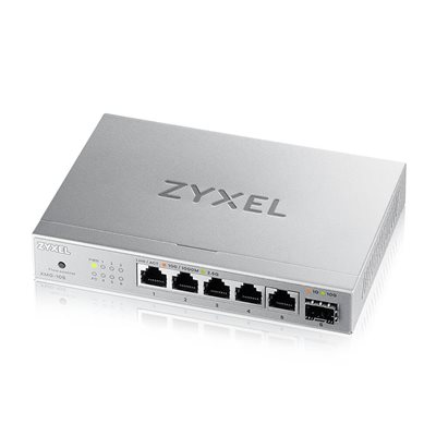 ZyXEL XMG-105, 5-porttinen 2.5 Gigabit -kytkin, hallitsematon, harmaa
