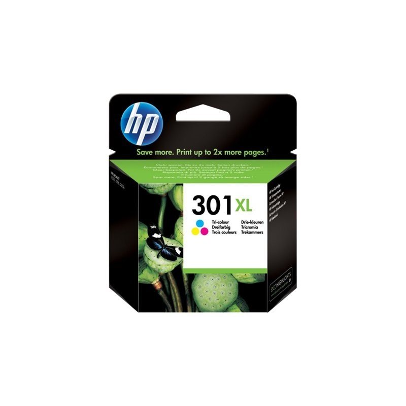 HP 301XL, tuottoisa kolmivärinen värikasetti, blister-pakattu