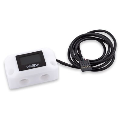 Aqua Computer VISION Glow -kytkentäterminaali, kryographics / kryoM.2, aquabus, valkoinen