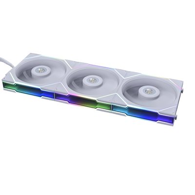 Lian Li UNI FAN TL 120 - Triple Pack, 120mm PWM-laitetuuletinsarja + kontrolleri, valkoinen
