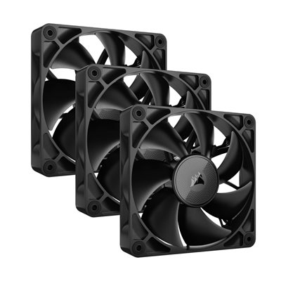 Corsair iCUE LINK RX120 120mm PWM Fan Triple Starter Kit, musta