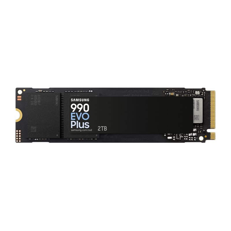 Samsung 2TB 990 EVO Plus SSD-levy, PCIe 5.0 x2, NVMe 2.0, M.2 2280, 7250/6300 MB/s