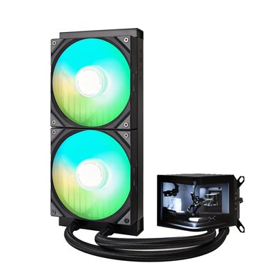 TRYX PANORAMA ARGB 280 Black, 280mm AIO-nestejäähdytysjärjestelmä prosessorille, musta