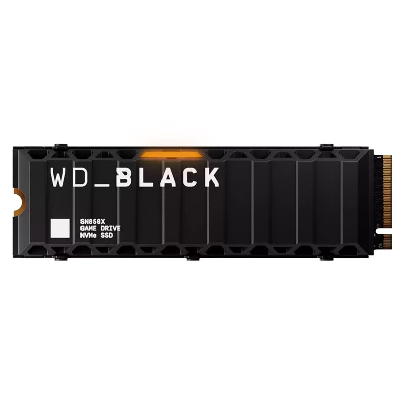 Western Digital 4TB WD_BLACK SN850X NVMe SSD with Heatsink, M.2 2280, PCIe 4.0 x4, 7300/6600 MB/s