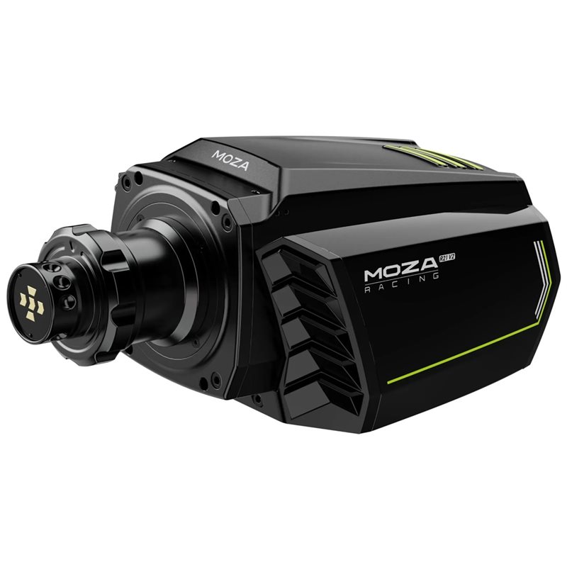 MOZA Racing R21 V2 Direct Drive Wheel Base, ratin pohjayksikkö, musta