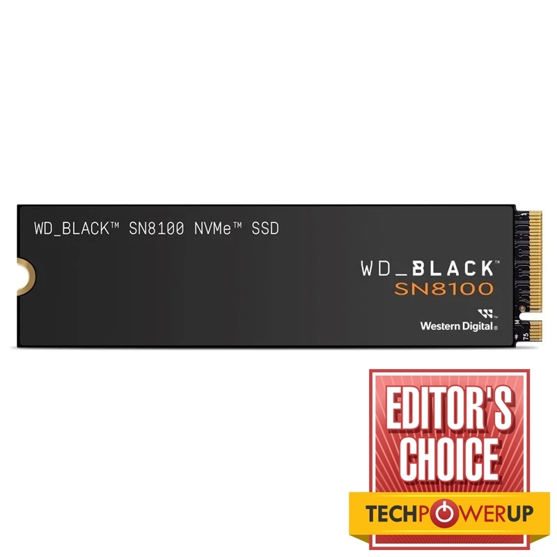 Western Digital 2TB WD_BLACK SN8100 NVMe SSD -levy, M.2 2280, PCIe 5.0 x4, 14 900/14 000 MB/s