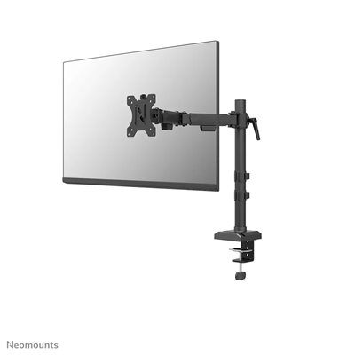Neomounts 10-32" NERO Single Flat Screen Desk Mount, näyttövarsi pöydälle, musta