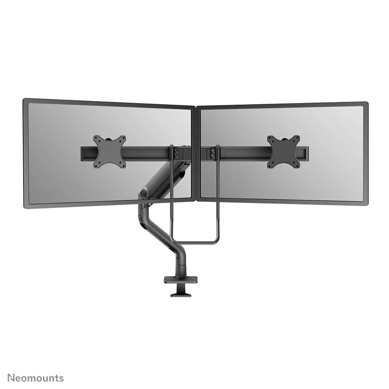 Neomounts 17-32" x2 NEXT ONE Desk Mount with Crossbar, näyttövarsi pöydälle kahdelle näytölle, musta
