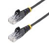 StarTech.com U/UTP Cat6 Slim laitekaapeli, LSZH, 0,25m, musta