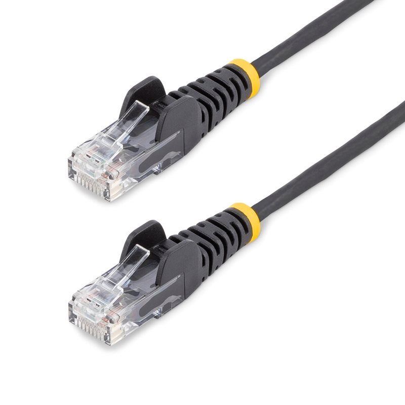 StarTech.com U/UTP Cat6 Slim laitekaapeli, LSZH, 0,25m, musta