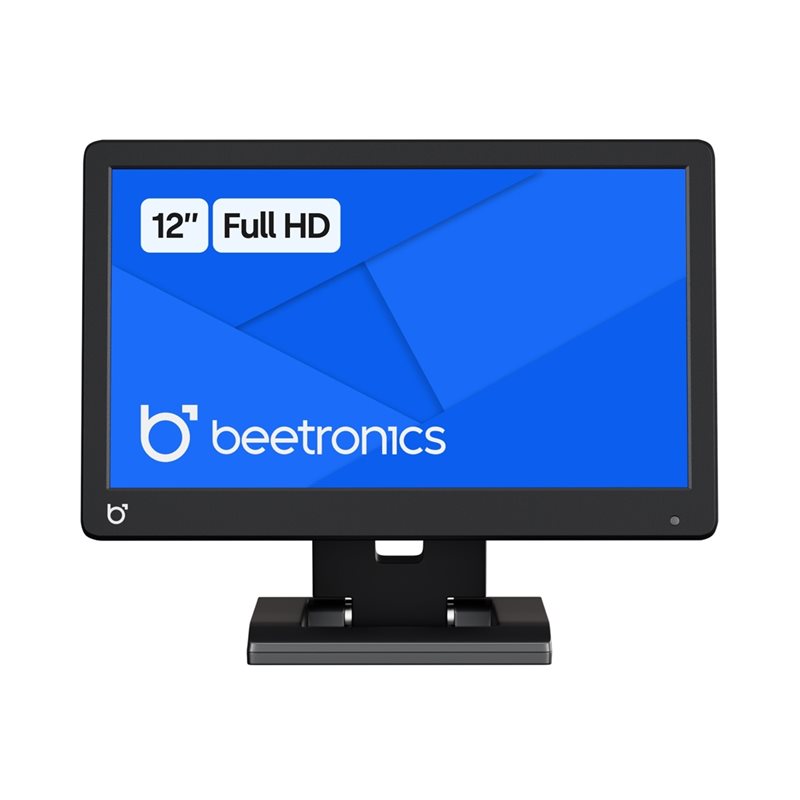Beetronics 12" Full HD monitori, musta