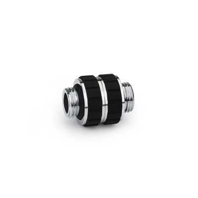 Alphacool Apex Grip Double Nipple, OT/OT, rotary, G1/4, kromi