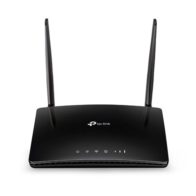 TP-Link Archer MR200, 4G LTE ja Dual Band AC750 Wi‑Fi 5 -mobiilireititin, musta