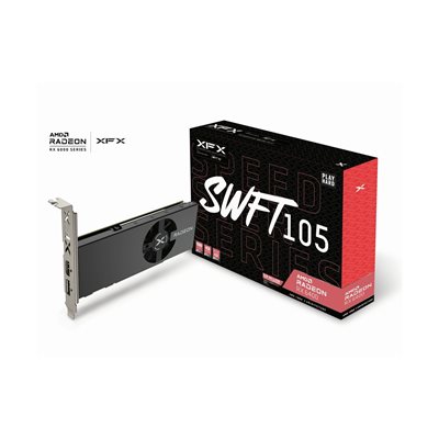 XFX Radeon RX 6400 Speedster SWFT105 -näytönohjain, 4GB GDDR6