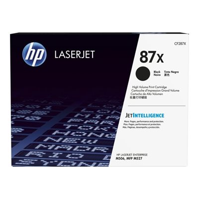 HP 87X, tuottoisa laserväriainekasetti, musta, jopa 18 000 sivua