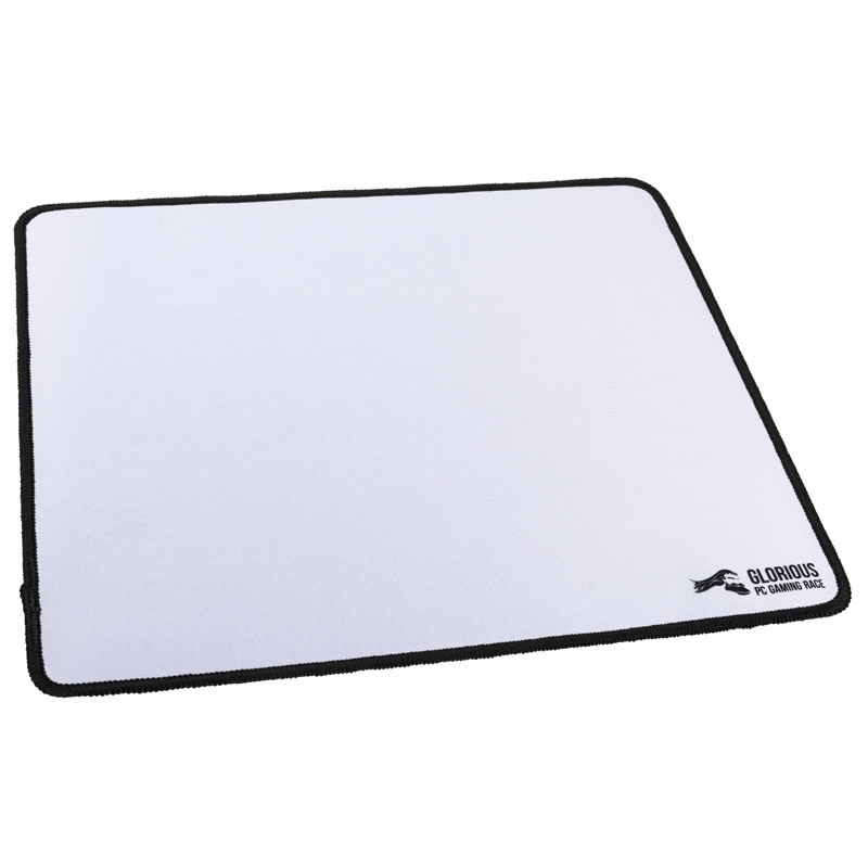 Glorious Large Gaming Mouse Pad - White Edition -pelihiirimatto, valkoinen/musta