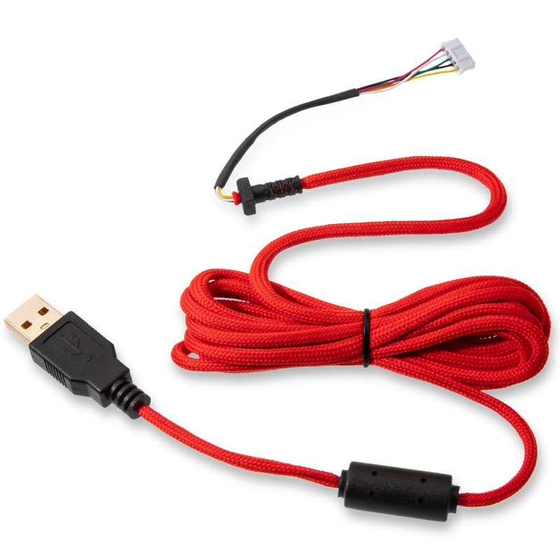 Glorious Ascended Cable V2 - Crimson Red, pelihiiren vaihtokaapeli, 2m, punainen
