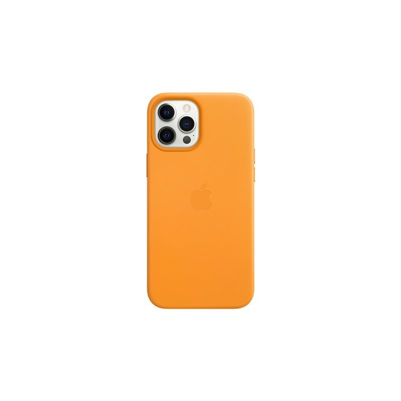 Apple Leather Case with MagSafe, nahkainen suojakuori, iPhone 12 Pro Max, California Poppy