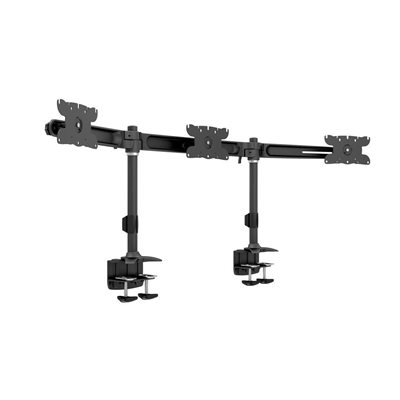 Multibrackets 24-32" x3 M VESA Desktopmount Triple Desk Clamp, näyttövarsi pöydälle kolmelle näytölle, musta